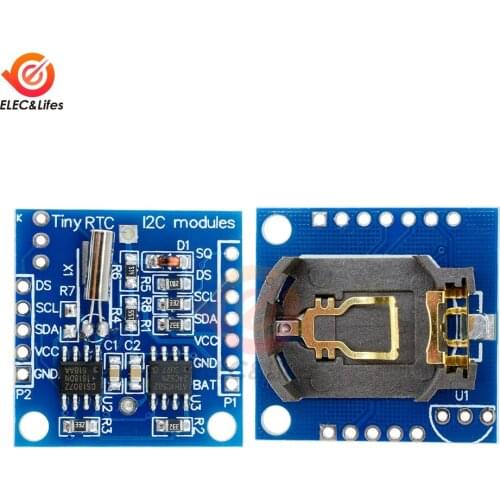 2 Wire IIC I2C RTC DS1307 AT24C32 Real Time Clock Module 2.9*2.6cm DIY electronic for Arduino 51 AVR ARM PIC