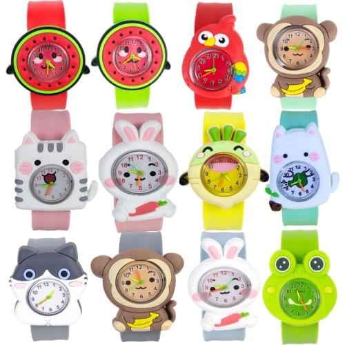 49 Kinds of Cartoon Kids Watch Sport Quartz Red Bird Monkey Kitty Dinosaur Watch for Boy Girl Student Child Birthday Gifts Clock