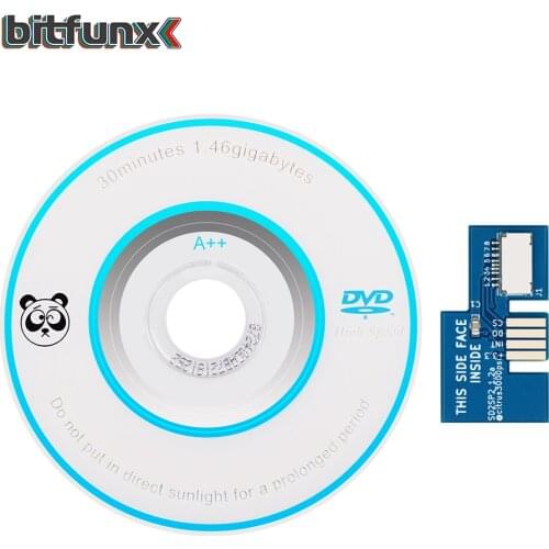 Bitfunx SD2SP2 SD/TF Card Adapter for Nintendo Gamecube and Swiss Boot Disc Mini DVD Load Games