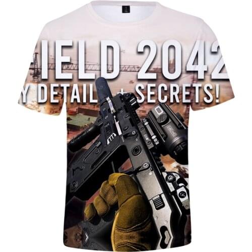 Trend Game Battlefield 2042 3D Print Spring Summer Preppy Men/Women Clothes T-shirt Streetwear Kawaii Kids Streetwear Tshirt