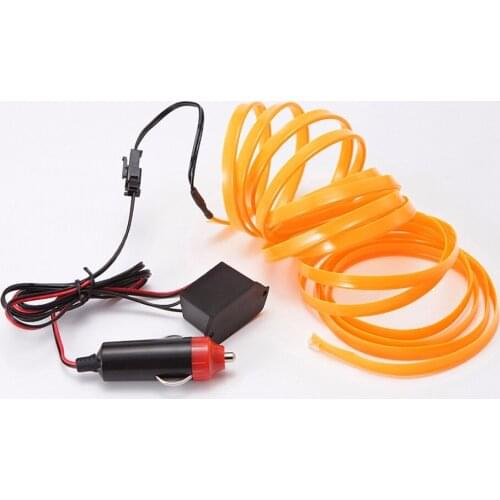 Haoyuehao LED car shape red 1M 2M 3M 5M ambient light flexible neon with car interior lights trim El cold light 12V