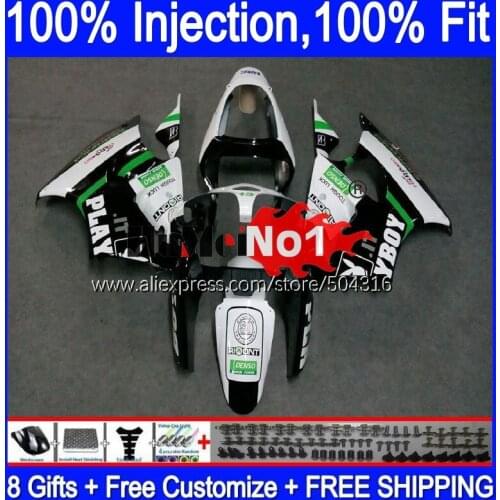 Injection For KAWASAKI 600CC ZZR600 ZX600CC 05 06 07 08 White Black 76MC.48 ZZR-600 ZZR 600 CC 2005 2006 2007 2008 Fairings