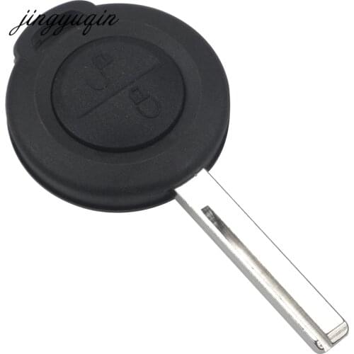 Jingyuqin New 2 Button Key Fob Shell For Mitsubishi Colt Warior Carisma Spacestar 2 BTN Remote Key Case Uncut Blade
