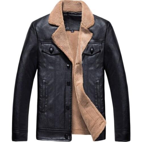 Free shipping mens leather jacket New fashion Single Breasted Faux Leather jackets Mens Clothing business casual coat 4XL
