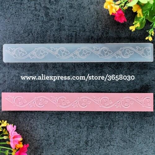 Leaves Garland Plastic Embossing Folder For Scrapbook DIY Album Card Tool Plastic Template 21.5x2.6cm 8101451