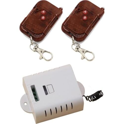 Newest AC85V 110V 220V 1CH RF Wireless Remote Control Switch System 2 Transmitter & 1Receiver Relay Receiver Smart Home Switch