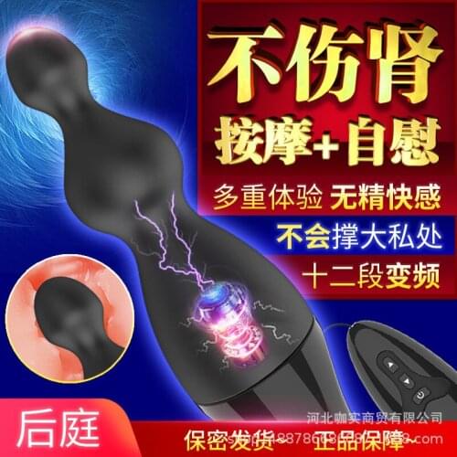 Wholesale small bitch vibrating backyard stick remote control vibrating anal plug male and female masturbation device adult sex