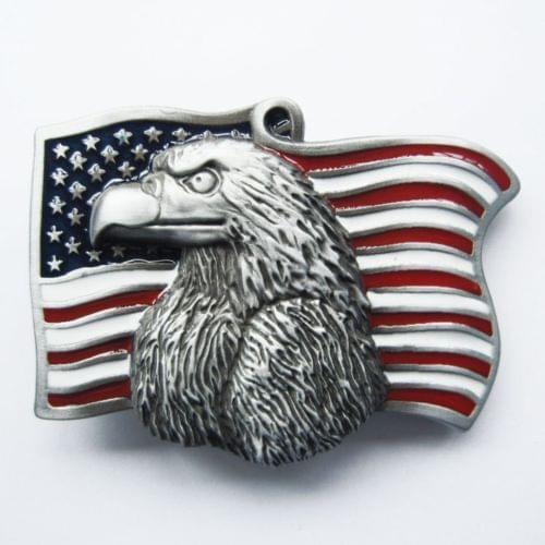 Low price custom belt buckles wholesale usa Eagle belt buckles hot sales American Flag belt buckle cheap new belt buckles