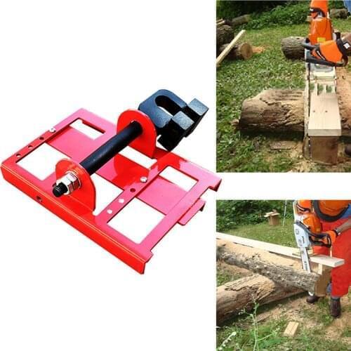 Wood Lumber Board Cutting Tool Adjustable Saw Chain Wood Timber Open Frame Durable Chainsaw Attachment Cut Guide Milling Cutter