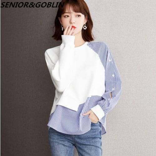 SENIOR&GOBLIN Womens Hooded Shirts