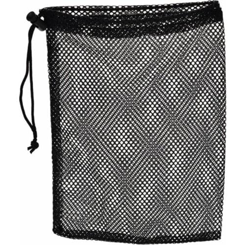 Nylon Mesh Nets Bag Pouch Golf Tennis Balls Holder Light-weight Quality Black Golf Balls Storage Training Aid Golf Accessories