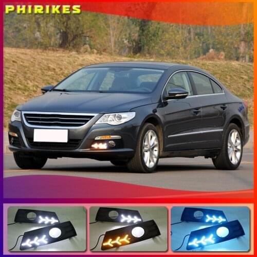 LED Daytime Running Light For Volkswagen Passat CC 2009 2010 2011 2012 2013 Waterproof ABS 12V Car DRL Fog Lamp Decoration
