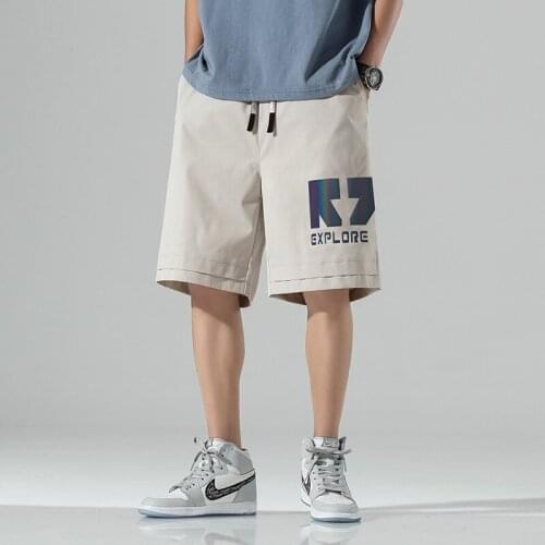 2021 Reflective Mens Shorts Board Summer Graphic Sports Running Fashion Basketball Beach Male Long Bermuda Casual Shorts Z042