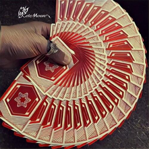 Vigor By BOMBMAGIC Deck Flower Cut Playing cards Poker Magic Tricks Magic Props