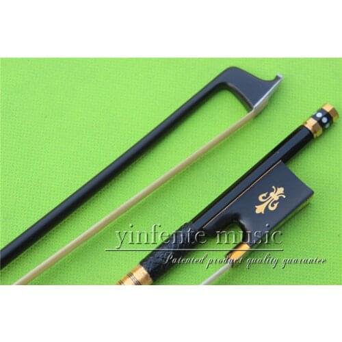XHT-0062 # new one 4/4 Violin Bow black Carbon Fiber Fine Sliver String High Quality