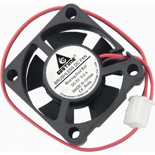 1 pcs Gdstime 30x30x10mm DC 5V Small Ball Bearing Brushless Cooling Cooler Fan 5 Volt 2Pin 30mm Radiator