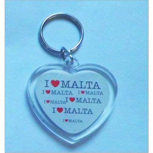 100pcs Blank Acrylic Round Circle Keychains Insert Photo Keyrings1.97"/ 5cm