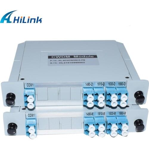 1470nm,1490nm,1510nm,1530nm Mux/Demux duplex fiber , 4CH CWDM MUX Plastic box