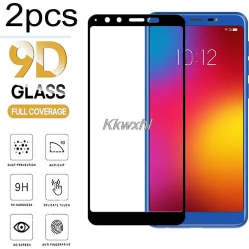 2PCS For Lenovo K9 L38043 Screen Protector Full Glue Tempered Glass Protective Cover Film On LenovoK5s K5s