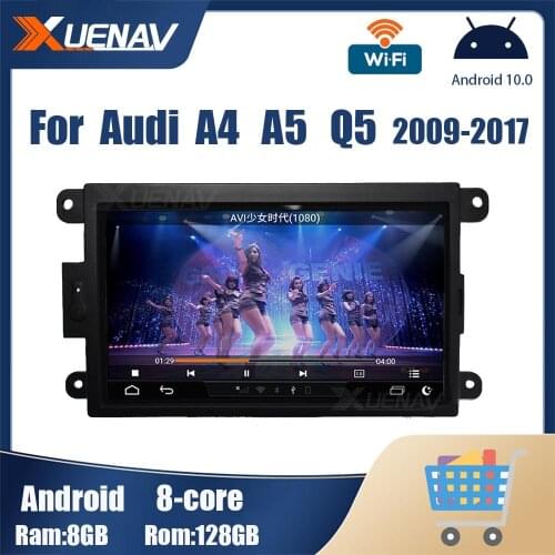 Android Car Radio GPS Stereo For Audi A4 A5 Q5 2009-2017 Touch Screen 8 Core Multimedia Player Auto Stereo Radio Video CarPlay