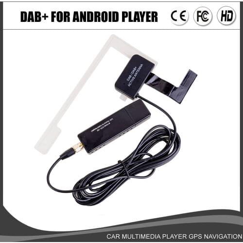 Car External DAB DAB+ Digital Audio Broadcasting Radio Box Radio Tuner Receiver USB Plug for Car Android dvd gps player