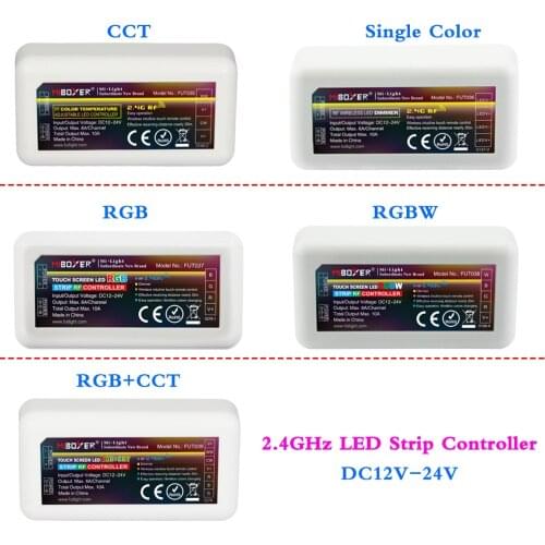 Led Strip Controller Single Color RGB CCT RGBW 2.4GHz Wireless Dimmer For DC12V 24V LED Tape Light can RF Wifi Smart APP Control