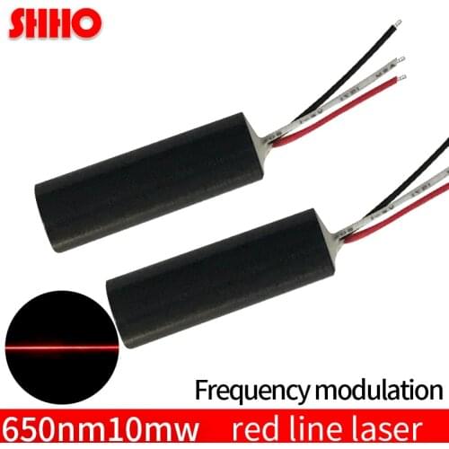 Frequency modulation 650nm 10mw red line laser module PWM laser level measurement sensor transmitter position marking 0-50KHz