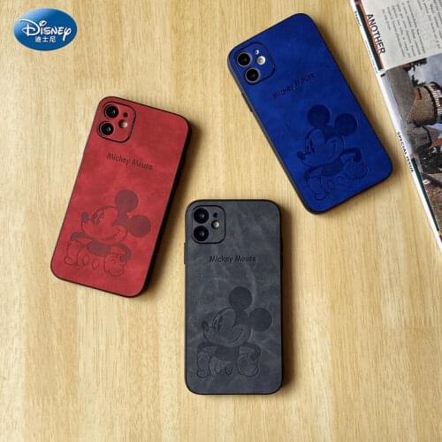 DISNEY 2021 Minnie Silicone Case for IPhone 11 Pro Xs Max iPhone SE 2020 6 6S 7 8 Plus Official Liquid Silicon 360 Full Cover