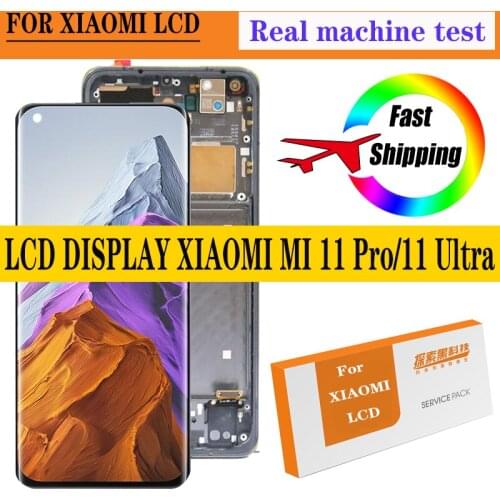 6.81'' Display Replacement For Xiaomi Mi 11 Pro Display Touch Screen Digitizer Assembly For Xiaomi MI 11 Ultra LCD