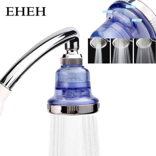 EHEH 80mm 3 Modes Filtration Rainfall Top Shower Head Panel Shower Filter Water Saving ABS Showerhead