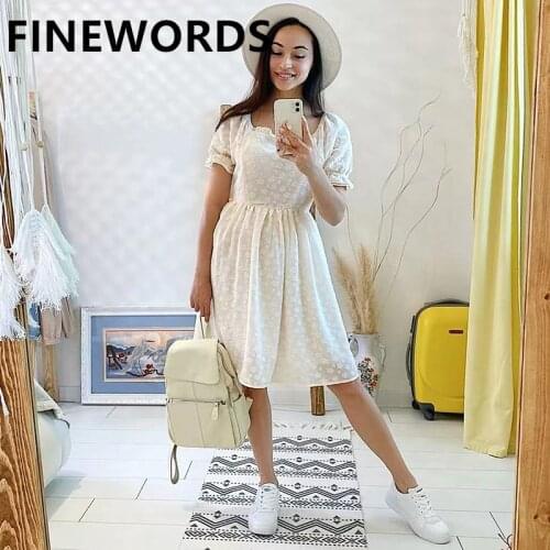 FINEWORDS Summer Dresses With Sleeves