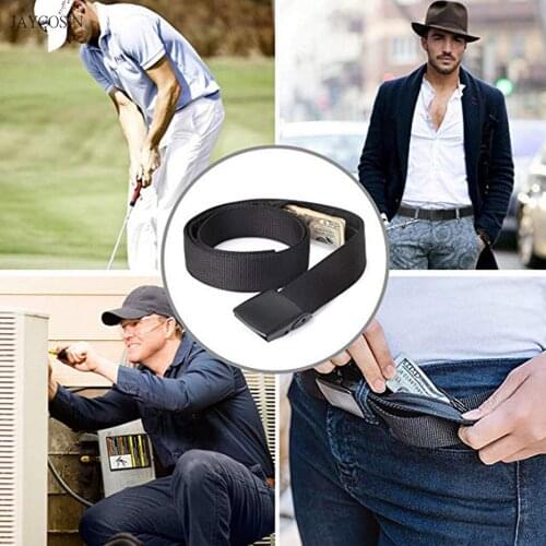 JAYCOSIN Travel Security Money Belt Hidden Money Pocket Anti-Theft Wallet Belt Hidden Cash Belt Bag Anti Theft Waist Packs A527