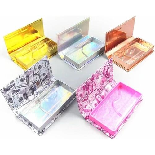 Lash Boxes Packaging Wholesale Fahion New Empty Eyelash Packaging Box Rectangle Lashes Case Eyelashes Package