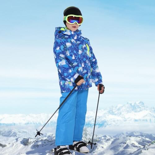 Ski Jacket and Pants Childrens Brand High Quality Children Windproof Waterproof Snow Suit Winter Boy Ski and Snowboard Jackets