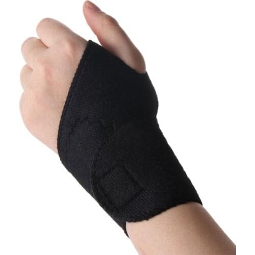 Magnetic Therapy Self-Heating Wrist Support Brace Wrap Heated Hand Warmer Compression Pain Relief Wristband Belt