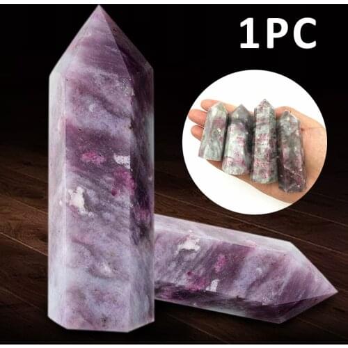 Natural Crystal Tourmaline Tower Pink Tourmaline Tower Quartz Point Wand Specimen Reiki Healing Obelisk Wand Treatment Stone