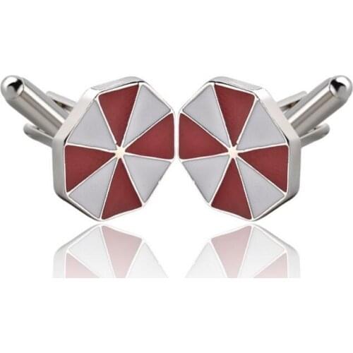 One pair fashion alloy 1.8cm square top movie around diy mens suit cufflinks xyc173