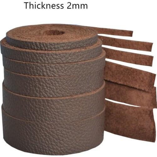 The First Layer Of Real Cowhide Rope 3/4/7/8/10 mm Crazy Horse Skin Oil Leather Leather Rope Square 2mm Thick Leather Strip