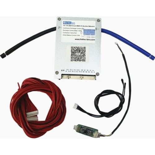 Active Balance Battery Protection Board Bluetooth Smart BMS 13S 14S 15S 16S 17S 60A 120A RS485 APP Lifepo4 li-ion 48V 52V 60V