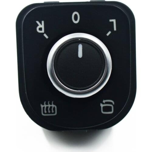 New Chrome Mirror Control Switch Adjust Knob For VW Volkswagen Jetta Golf mk5 mk6 B6 tiguan CC SHARAN 5ND 959 565 A 5ND959565A