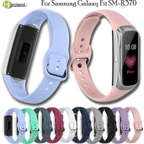 Silicone Replacement Watch Band Wrist Strap For Samsung Galaxy Fit SM-R370 Smart WristBand watchStrapHigh Quality sport Bracelet