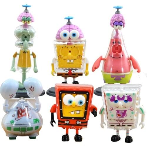 Spongebobed Dolls Squardward Sandy Gary Action Figure Patrick Blind Box Toys Collection Table Ornament Adult Boy Girl Gifts