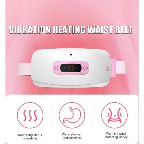 Vibration Heating Waist Warmer Uterus Lumbar Belt Warmer Stop Relief Dysmenorrhea Menstrual Period
