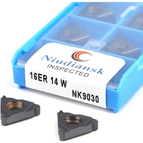 10Pcs 16ER 10W/11W/12W/14W/16W/18W/19W/24W 16IR NK9030 CNC Lathe Cutting Tool Carbide Insert Threaded Processing Steel Cast Iron