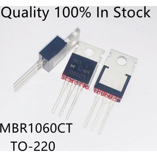 10pcs/lot MBR1060CT Schottky diode 10A60V TO-220