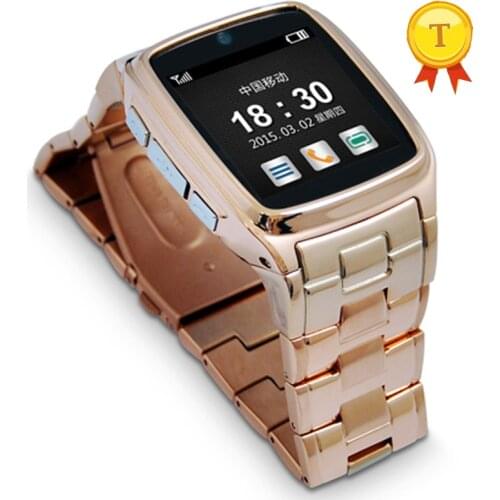 2017 best gift to wife/husband Bluetooth Smart Watch Man/Woman Watch Full Stainless Steel Wristwatch phonewatch Gold Smartwatch