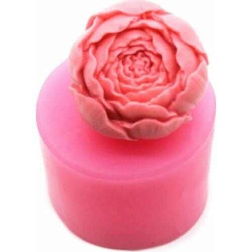 3D rose flower candle soap mold silicone mold DIY handmade chocolate biscuit baking crafts homemade mold tool