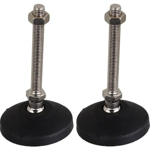 4Pcs/3Pcs/2Pcs 80mm Dia Nylon Base M12 x 100mm Threaded Universal Joint Adjustable Levelling Feet Furniture Glide Pad