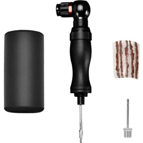 5pcs Bike Tire Repair Rubber Strip And Bike For Bike Aluminum Alloy Tubeless Repair Tool Set