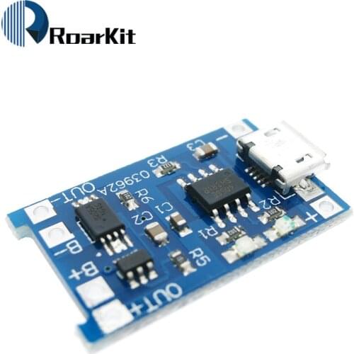 Free Shipping 5pcs/lot 5V Micro USB 1A 18650 Lithium Battery Charging Board With Protection Charger Module